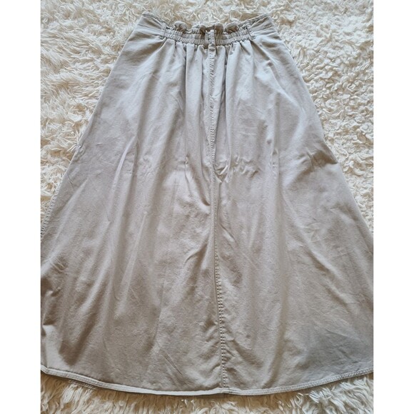 Vintage Khaki Button Front Skirt By Bugle Boy Size 12 - Picture 3 of 7